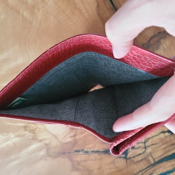 Roots Red Cervino Leather Wallet - Picture 6 of 6